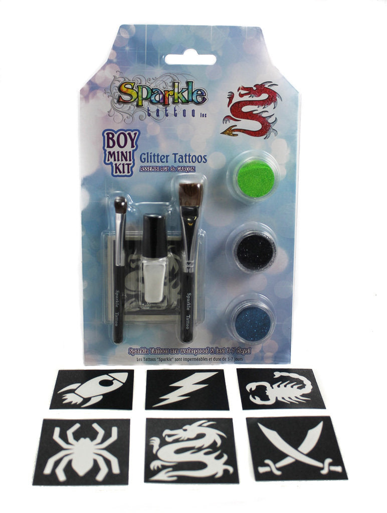 Sparkle Tattoo Boy Mini Kit – Glitter Tattoos