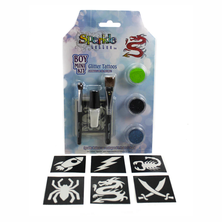 Sparkle Tattoo Boy Mini Kit – Glitter Tattoos